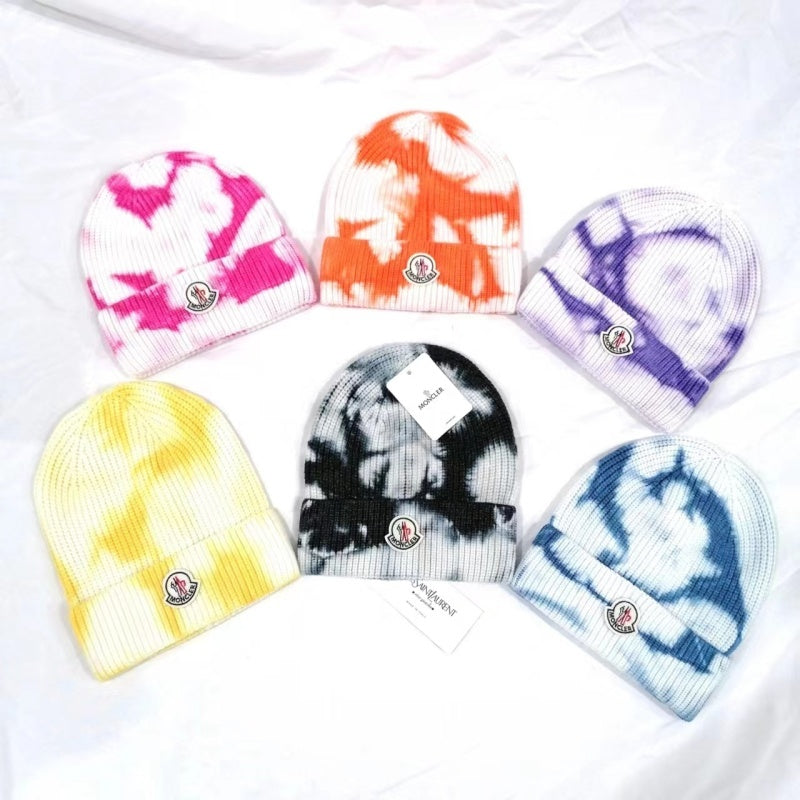 PMOH3  New tie dye multi-color core yarn knitted hat