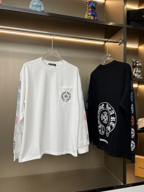 KLC21 New men's and women's pure cotton long sleeved casual clothes