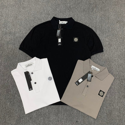 STC23 New men's polo shirt summer short sleeved top Clothing