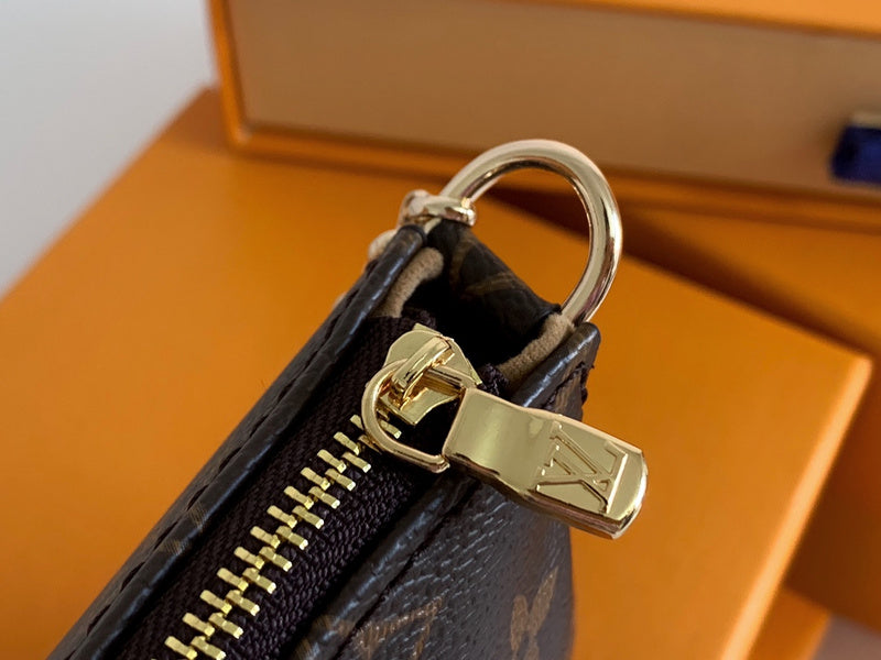 LLP23 Leather Bag 14-9-2CM Wallet With Box