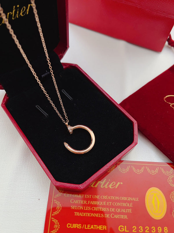 X676  Titanium steel nail necklace jewelry