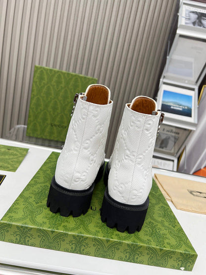 HJGS1 Leather Shoes Women 35-41 with box