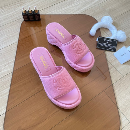 MBCS12 Leather Slippers Size 35-41 Shoes with Box