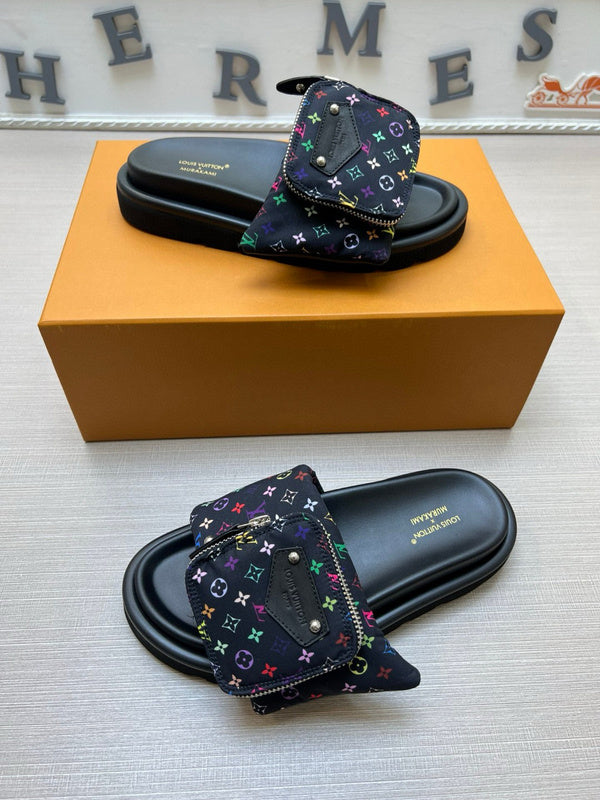 YLS5 Leather Slippers Size 36-45 Shoes with Box