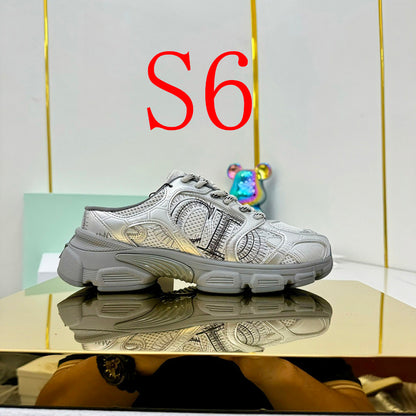 BDS8 Leather Slippers Women 35-41 Shoes with box