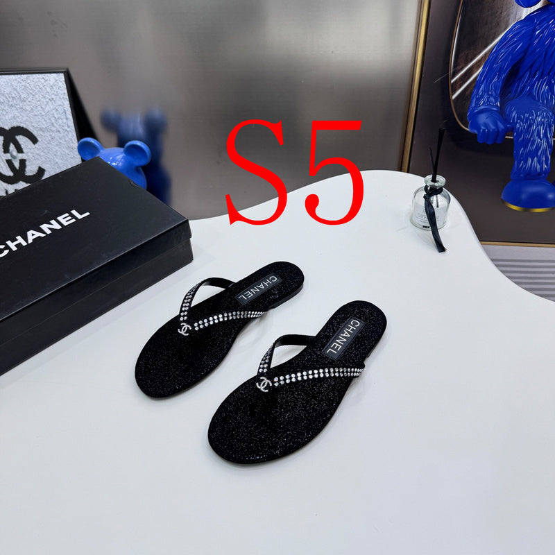 MBCS4 Leather Slippers Size 35-42 Shoes with Box
