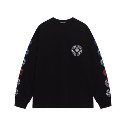 KLC21 New men's and women's pure cotton long sleeved casual clothes