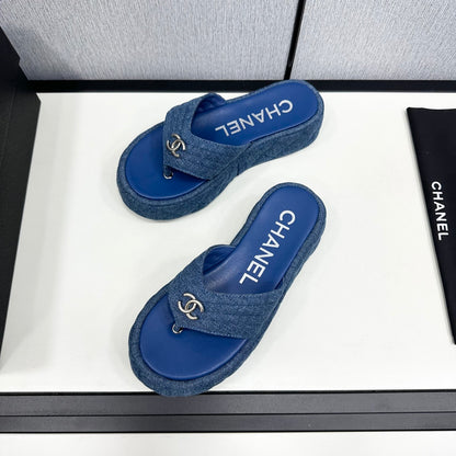 MBCS15 Leather Slippers Size 35-40 Shoes with Box