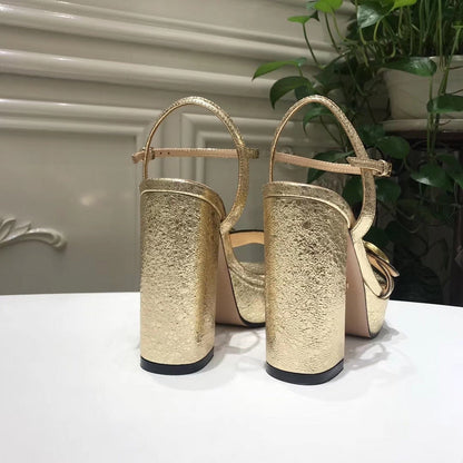 OGS4 Women real leather 8 Or 10CM shoes size 35-42 with box