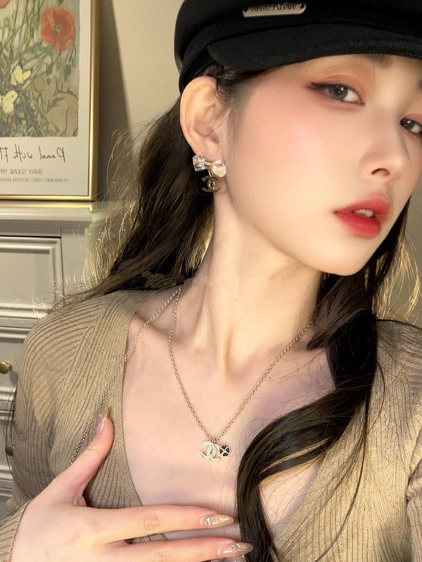 A1155  Women's bow earrings and jewelry