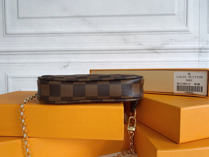 LLP23 Leather Bag 14-9-2CM Wallet With Box