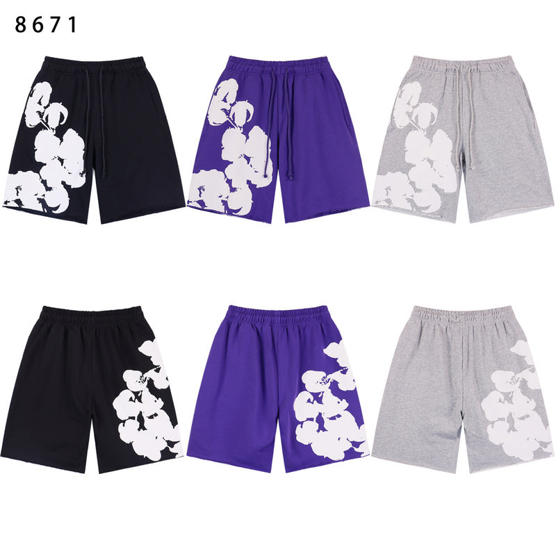 MMC7 New Cotton Flower Summer Short sleeved Top+Short sleeved Clothes
