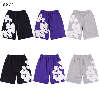 MMC7 New Cotton Flower Summer Short sleeved Top+Short sleeved Clothes