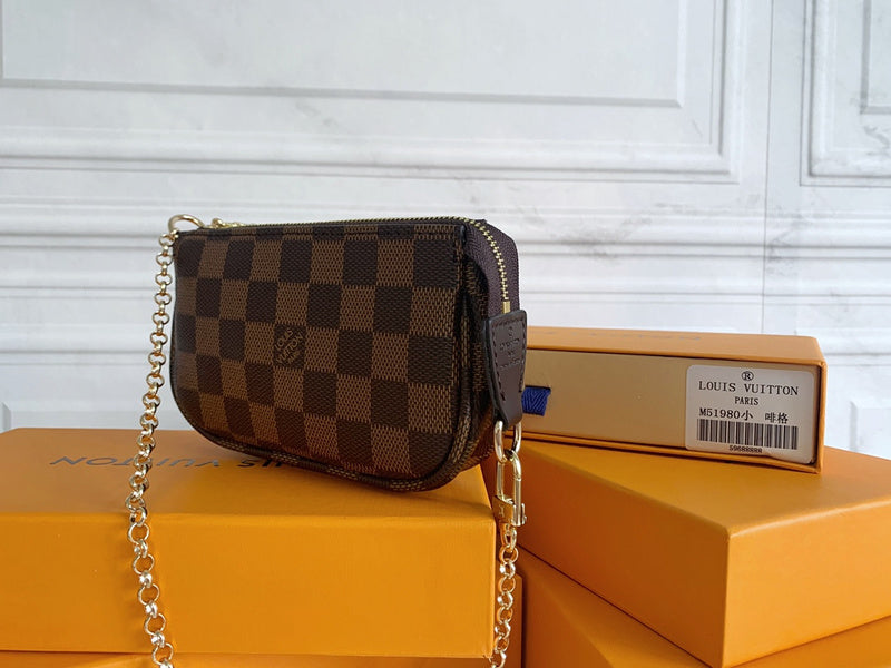 LLP23 Leather Bag 14-9-2CM Wallet With Box