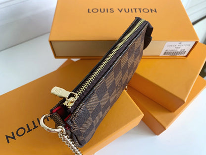 LLP23 Leather Bag 14-9-2CM Wallet With Box