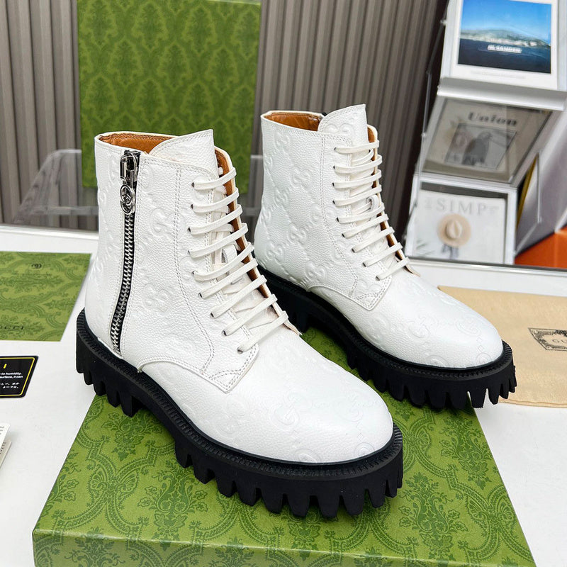 HJGS1 Leather Shoes Women 35-41 with box