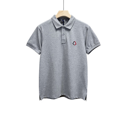 MOC024   Men's short sleeved lapel polo shirt clothing