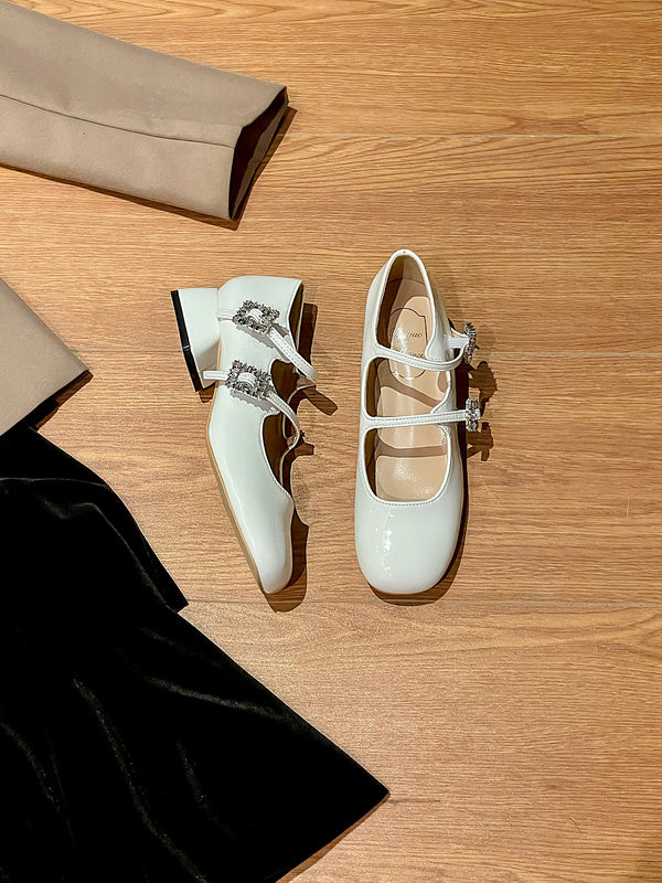 MAS1 Leather Women 3CM Or 7CM Heel shoes 35-40 With box