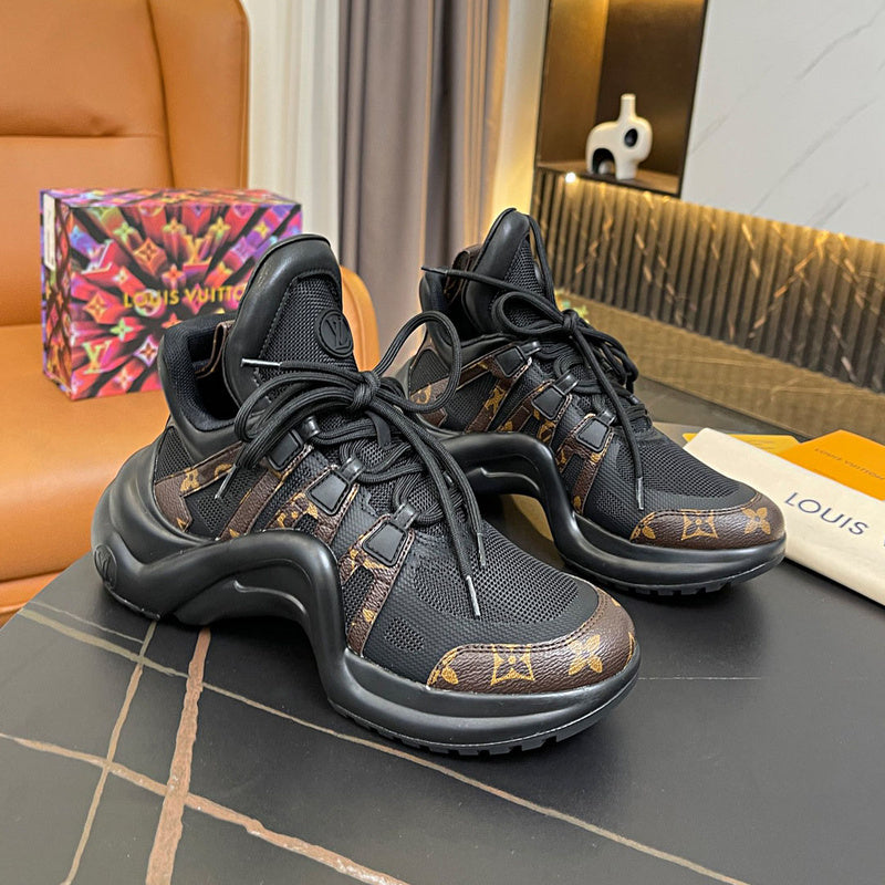 OLS29 Leather Women 5.5CM Shoes 35-42 with box
