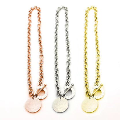 TN044  Women's  stainless steel necklace jewelry