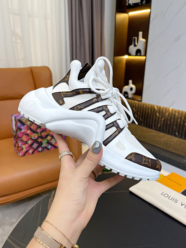 OLS29 Leather Women 5.5CM Shoes 35-42 with box