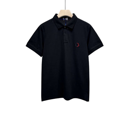 MOC024   Men's short sleeved lapel polo shirt clothing