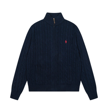 LFC16  New high quality men's and women's spring and autumn collared sweaters, sweater base clothes