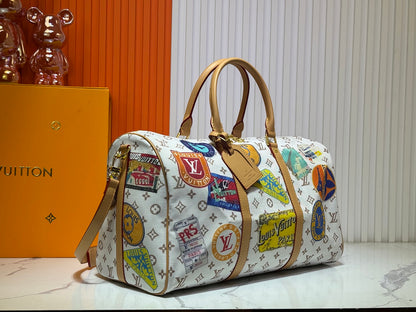 LLP195 Leather Bag 45-27-20CM Travel Bags