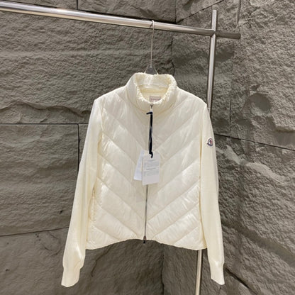 042067  Women's knitted spliced down jacket clothing