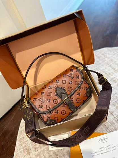 ALP5 Leather Bag 25-15-9CM PVC Handbag With Box