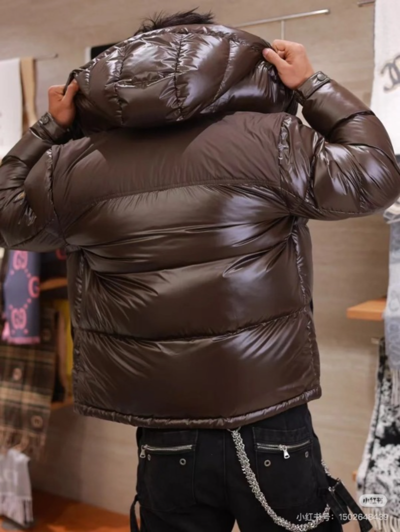 110206  New embroidered hooded down jacket clothing