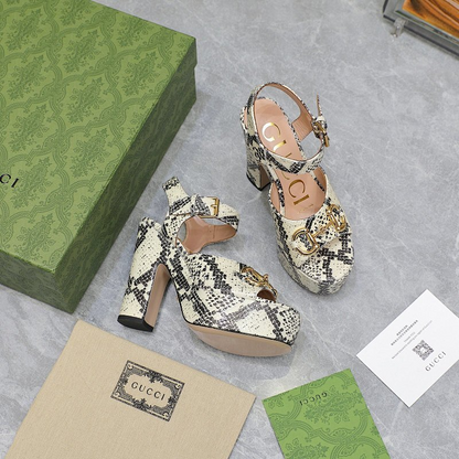 JHGS15 Slipper 12CM Heel Size 35-42 Lether Shoes with box