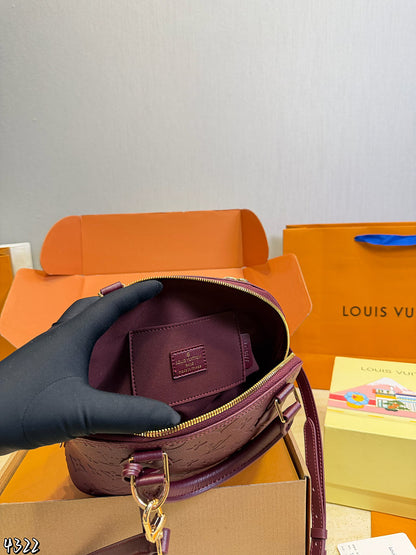 ALP19 Microfiber Leather Bag 24-11.5-17CM Handbag With Box