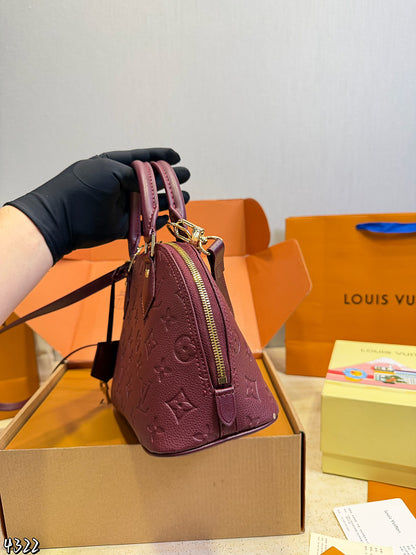 ALP19 Microfiber Leather Bag 24-11.5-17CM Handbag With Box